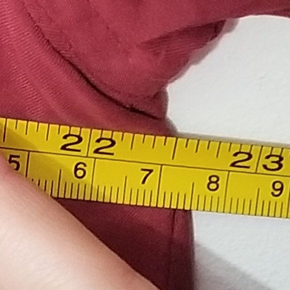 Utex Vintage Eaton's Red Wine Hooded Trench Coat Jacket Pocket Vented Small 90s - Picture 12 of 12